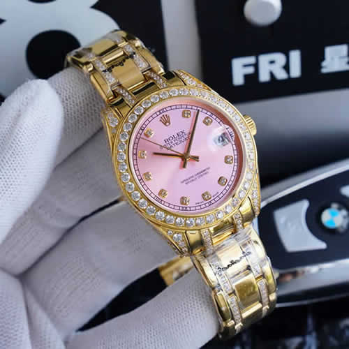 Replica Rolex Swiss Pearlmaster Women Mechanical Movement Watches