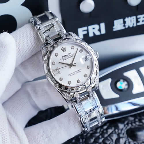 Replica Rolex Swiss Pearlmaster Women Mechanical Movement Watches