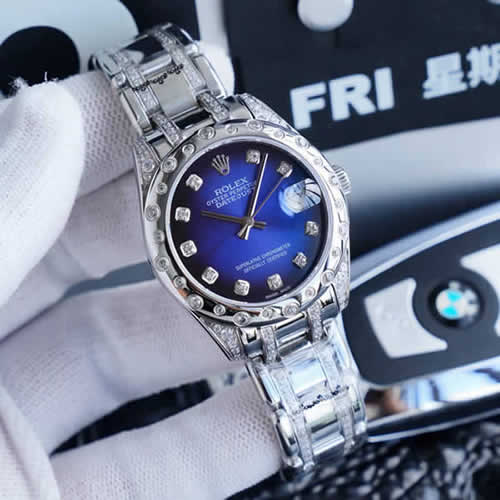 Replica Rolex Swiss Pearlmaster Women Mechanical Movement Watches