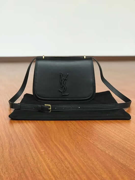 Fake Discount Ysl Latest Black Messenger Bag Hot Sale