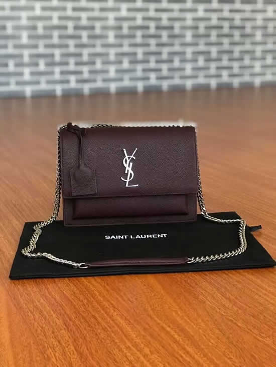 Replica Discount YSL Dark Red Messenger Bag With High Quality