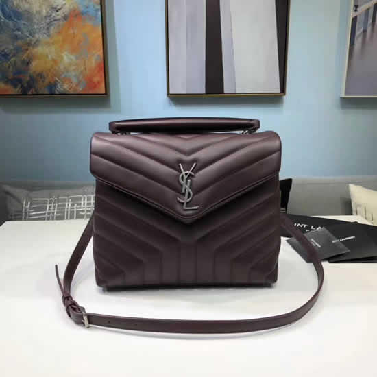 Top Quality Casual Yves Saint Laurent Red Flap Crossbody Bags