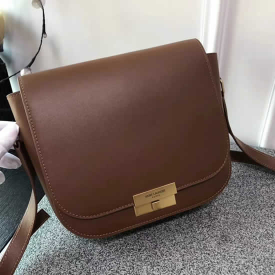 Replica YSL Flip Single Brown Shoulder Messenger Bag Outlet