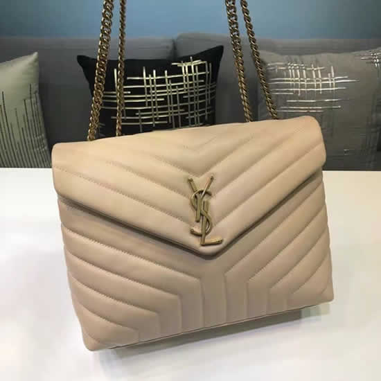 Knock Off Yves Saint Laurent Classic Khaki Flap Bag Leather Crossbody Bag