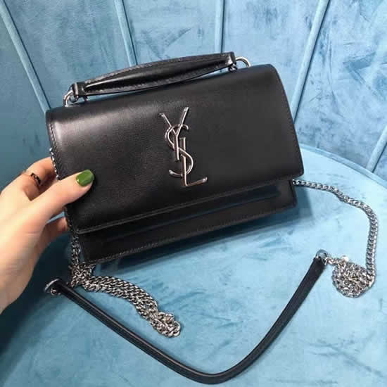 Replica Yves Saint Laurent Sinset Cowhide Silver Hardware Crossbody Bag