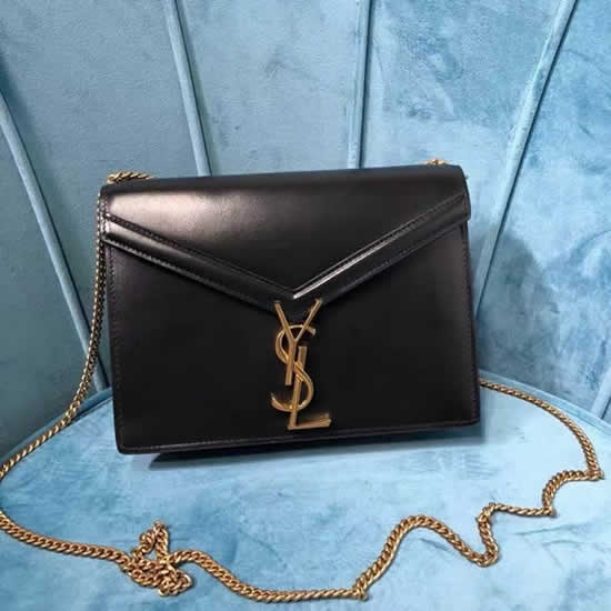 Fake Yves Saint Laurent New Cassandra Monogram Black Flap Bag