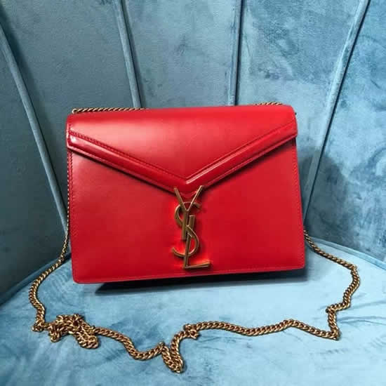Fake Yves Saint Laurent New Cassandra Monogram Red Flap Bag