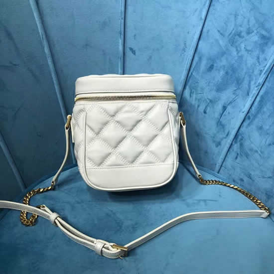 Fake Yves Saint Laurent Vanity Cosmetic Bag Carre White Crossbody Bag