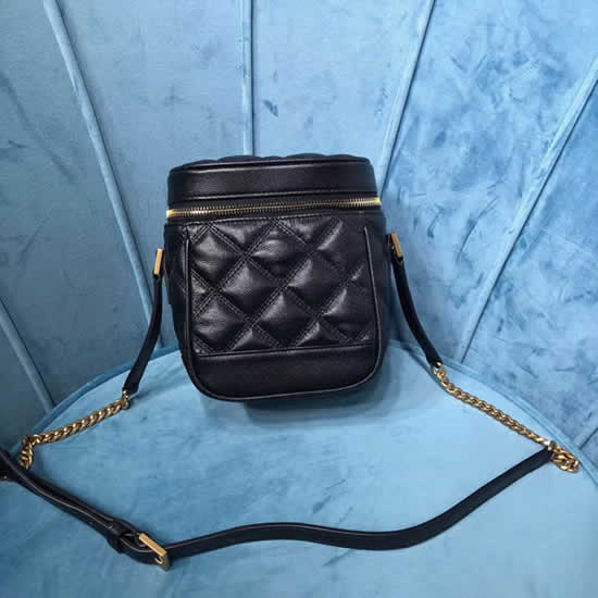 Fake Yves Saint Laurent Vanity Cosmetic Bag Carre Black Crossbody Bag