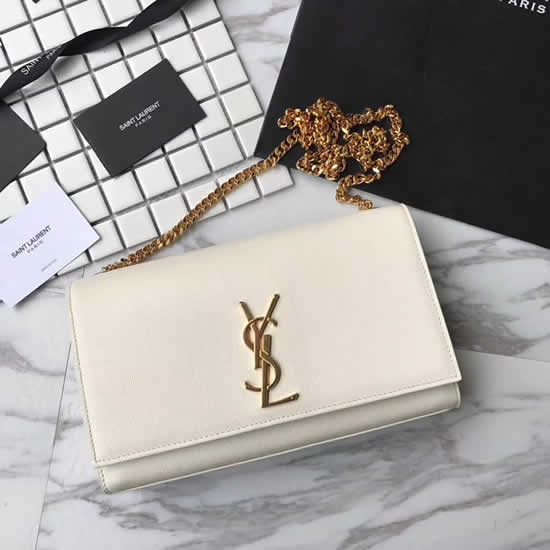 Saint Laurent White Classic Tassel Bag Crossbody Shoulder Bag