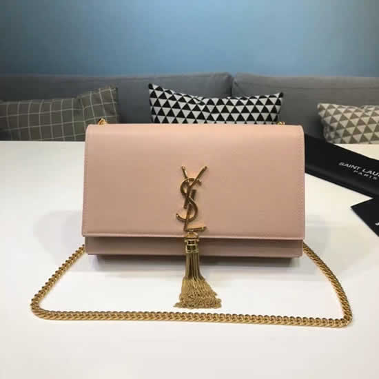 Replica Yves Saint Laurent Kate Monogram Pink Flap Shoulder Bag