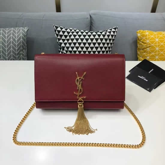 Replica Yves Saint Laurent Kate Monogram Red Flap Shoulder Bag