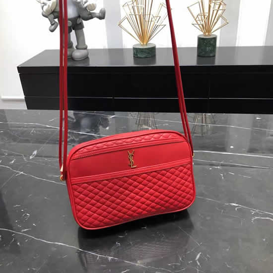 Replica Yves Saint Laurent Camera Bag Shoulder Bag Red Crossbody Bag