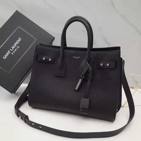 Replica Yves Saint Laurent Laurent Handbag Briefcase Black Messenger Bag