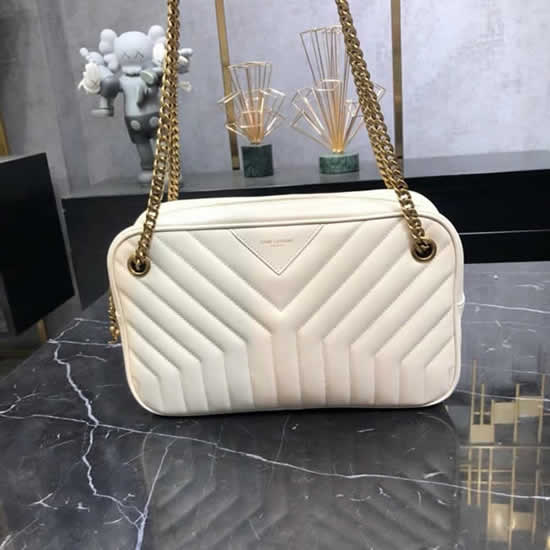 Replica High Quality Yves Saint Laurent White Loulou New Pillow Bag