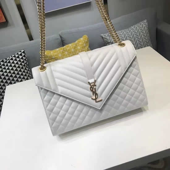 Replica Yves Saint Laurent Flap Bag White Shoulder Crossbody Bags