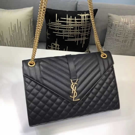 Fashion New Yves Saint Laurent Black Flap Bag Shoulder Crossbody Bags