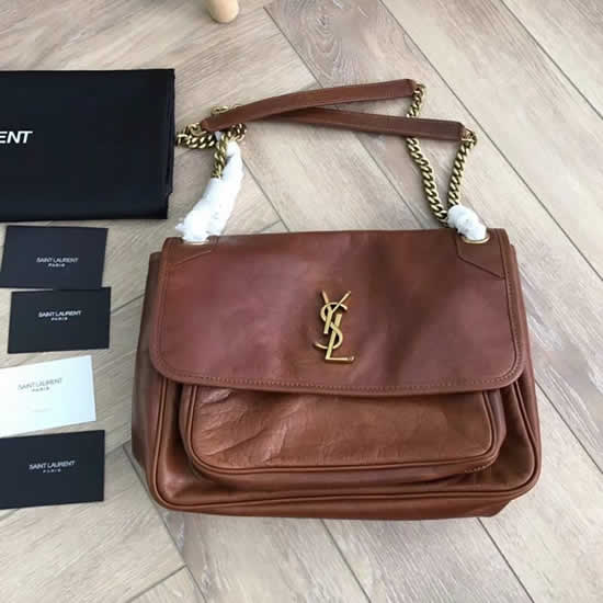 Replica New Saint Laurent Niki Brown Messenger Bag Crossbody Bag