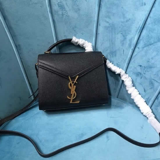Replica Yves Saint Laurent Cassandra Mini Black Clutch Crossbody Bag