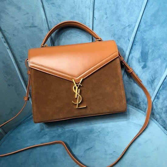 Fake Yves Saint Laurent New Cassandra Orange Handbag Shoulder Bag