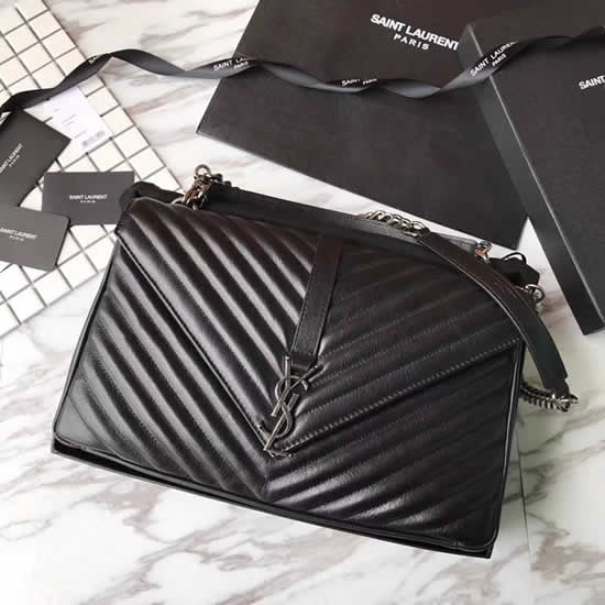 Fake Saint Laurent Classic Black Tote Crossbody Bag Top Quality