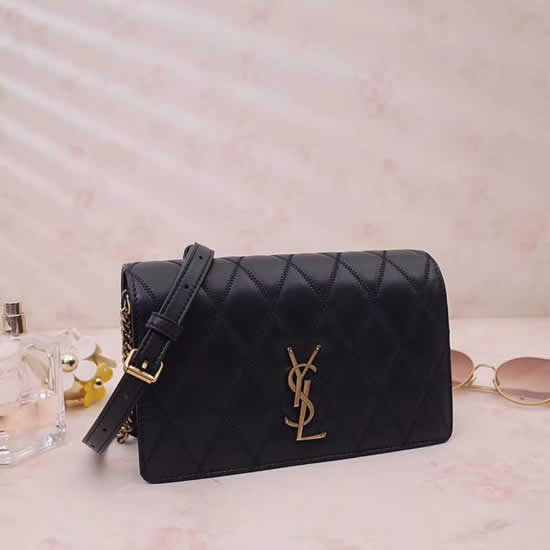 New YSL Angie Flap One Shoulder Black Crossbody Bag 568906