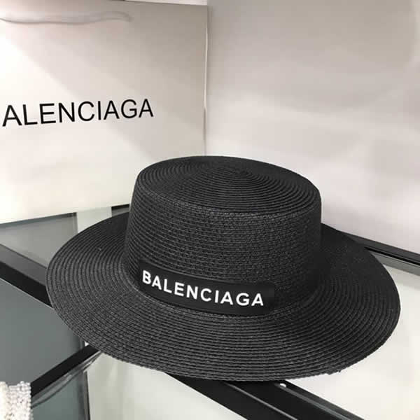 Balenciaga women summer straw hat classic sunhats Hat Female beach sun cap