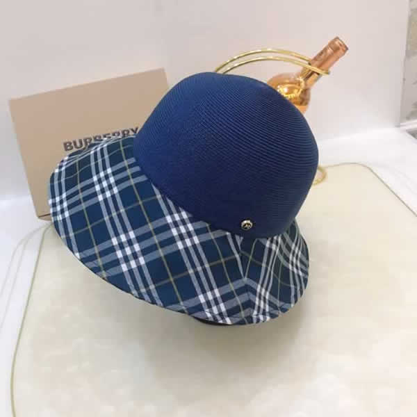 Burberry Men Women Girls Funny Wide Bucket Hat Summer Casual Hip Hop Student Sports Fisherman Cap