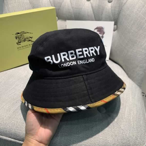 New Burberry Bucket Hats Unisex Sun Hat Cap Women Outdoor Fisherman Hat Men Casual Visor Wholesale