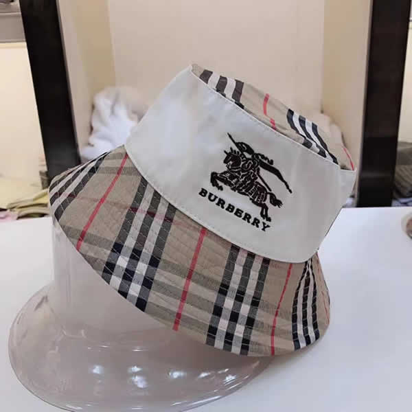 Burberry New Unisex Sun Hats Women Summer Bucket Hat Men Pure Color Outdoor Fisherman Hat Basin Cap