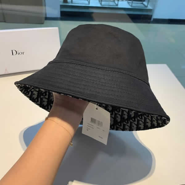 Dior Bucket Hat Men Women Summer Bucket Cap Print Yellow Hat Fishing Fisherman Hat