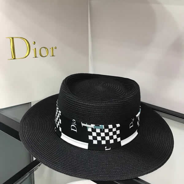Dior simple Summer Parent-child Beach Hat Female Casual Hat Lady Brand Women Flat cap girls Sun Hat