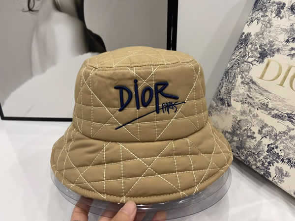 Replica Dior Wearing Cap Bucket Hat Men Women Panama Sun Hat Winter Fisherman Hat