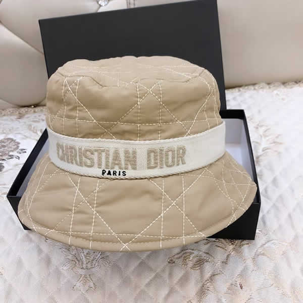 Replica Dior New Unisex Cotton Bucket Hats Women Summer Sunscreen Panama Hat Men Sunbonnet Outdoor Fisherman Hat Beach Cap
