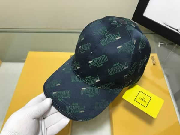 Cotton Embroidered Letter Fendi Baseball Cap Men Spring Summer Autumn Outdoor Leisure Sports Cap