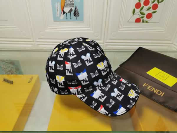 Adjustable Brand Women Fendi Hat Unisex Solid Color White Sports Baseball Cap Men