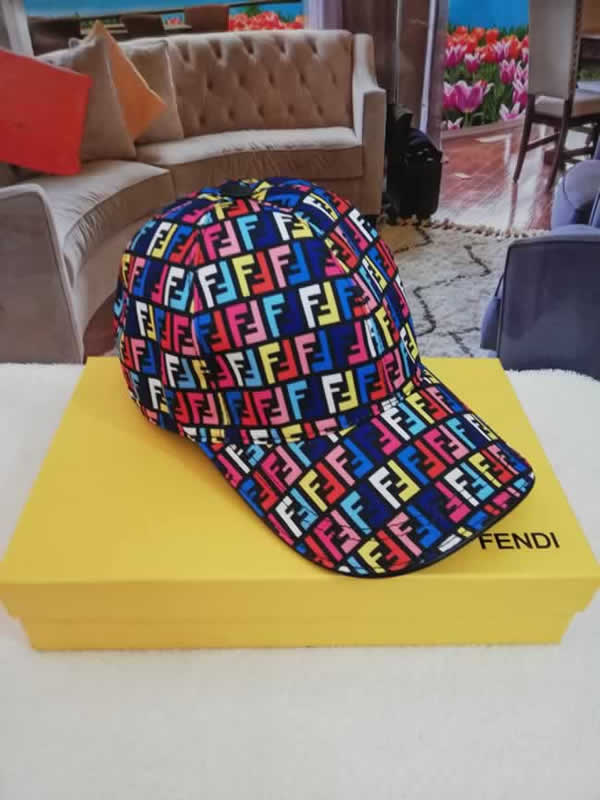 Summer Fendi Sun Hat Sunshade Baseball Cap Adjustable Sun Hat Big and Male Outdoor Fishing Brand Cap