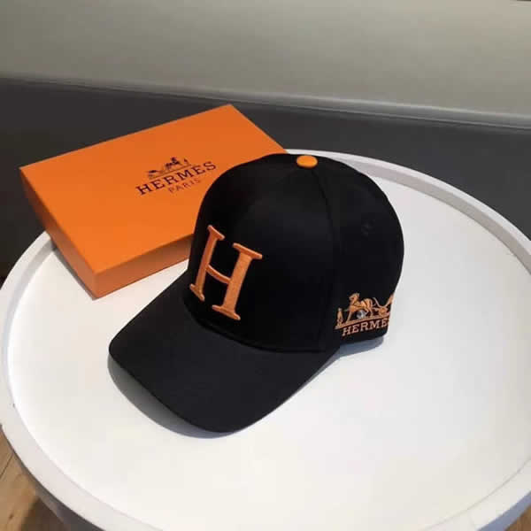 Fake Hermes Baseball Cap Men Snapback Hats For Men Fitted Closed Full Cap Women Male Trucker Hat Elastic 02