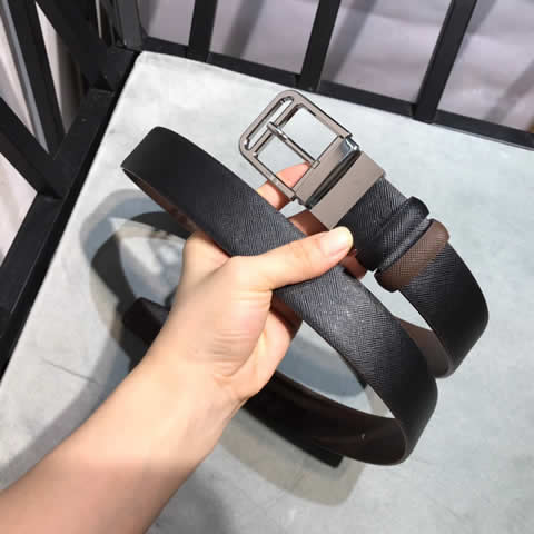 Fake Prada High Quality Male Belt Cow Buckle Belt Genuine Leather Belts For Men Fashion 07