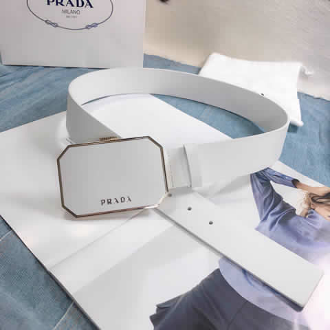 Fake Prada High Quality Male Belt Cow Buckle Belt Genuine Leather Belts For Men Fashion 16