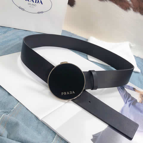 Fake Prada High Quality Male Belt Cow Buckle Belt Genuine Leather Belts For Men Fashion 19