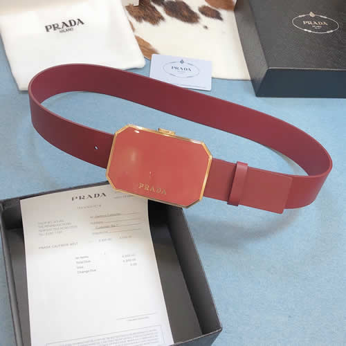 Fake Prada Hot New Belt Woman Genuine Leather Cow Fashion pin Buckle Belts For Women Top Quality 08