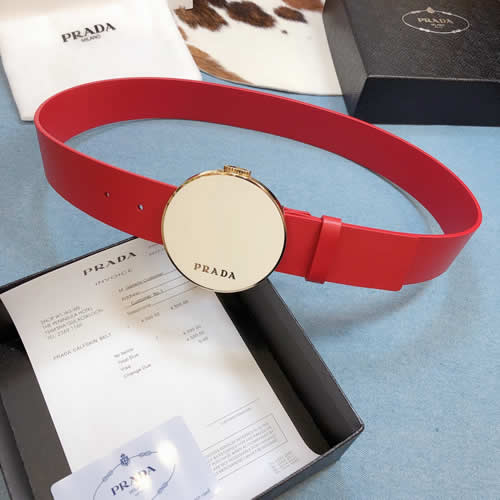 Fake Prada Hot New Belt Woman Genuine Leather Cow Fashion pin Buckle Belts For Women Top Quality 09