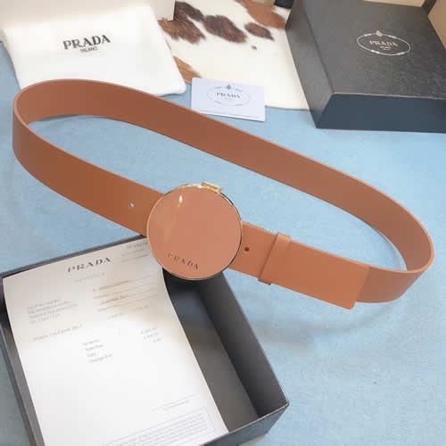 Fake Prada Hot New Belt Woman Genuine Leather Cow Fashion pin Buckle Belts For Women Top Quality 10