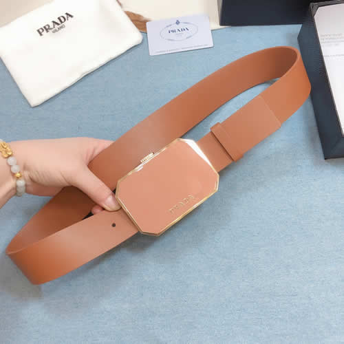 Fake Prada Hot New Belt Woman Genuine Leather Cow Fashion pin Buckle Belts For Women Top Quality 11