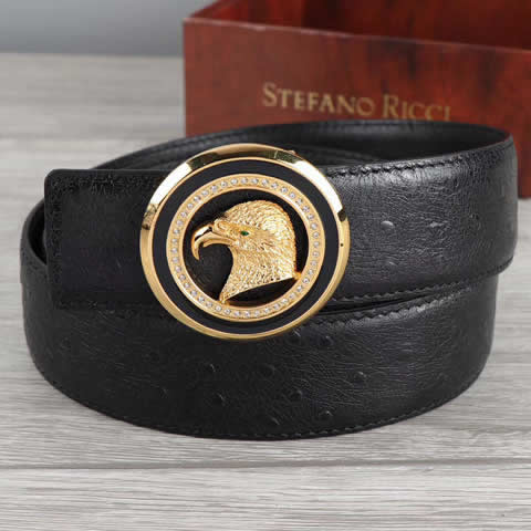 Fake Stefano New Men Leather Premium Belt Men Fashion Belt Business Leisure Light Luxury Belt 06