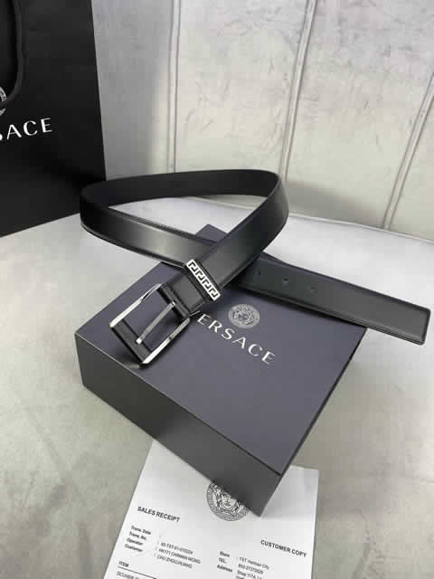 Replica Versace Fashion Top Quality Belts For Men Genuine Leather Belt Men Luxury Designer Strap Male Metal Belt 01