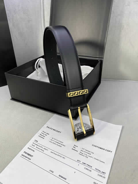 Replica Versace Fashion Top Quality Belts For Men Genuine Leather Belt Men Luxury Designer Strap Male Metal Belt 02