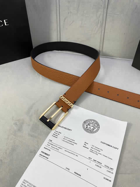 Replica Versace Fashion Top Quality Belts For Men Genuine Leather Belt Men Luxury Designer Strap Male Metal Belt 03