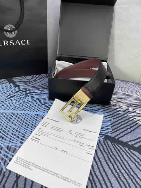 Replica Versace Fashion Top Quality Belts For Men Genuine Leather Belt Men Luxury Designer Strap Male Metal Belt 06